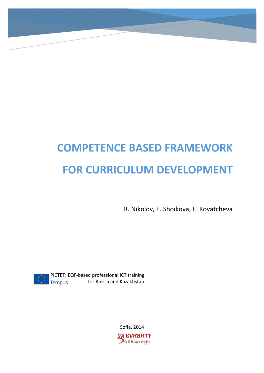 pdf  competence based framework for curriculum development