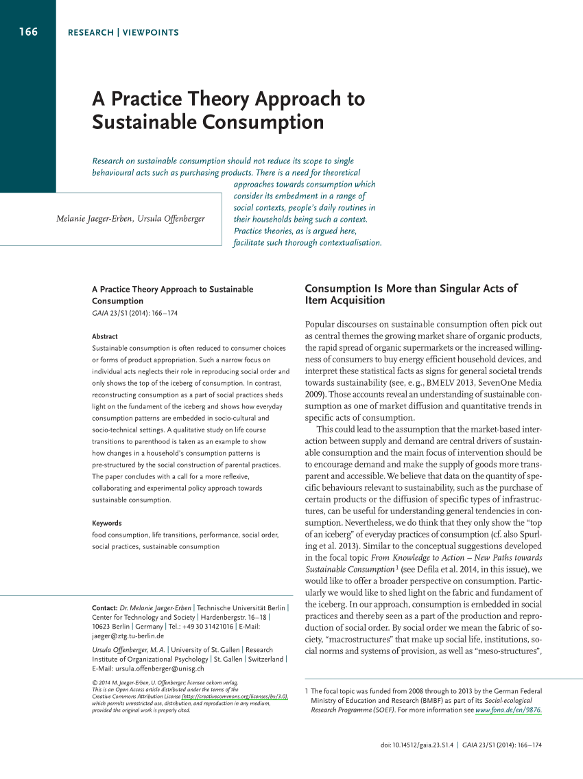 sustainable consumption research paper