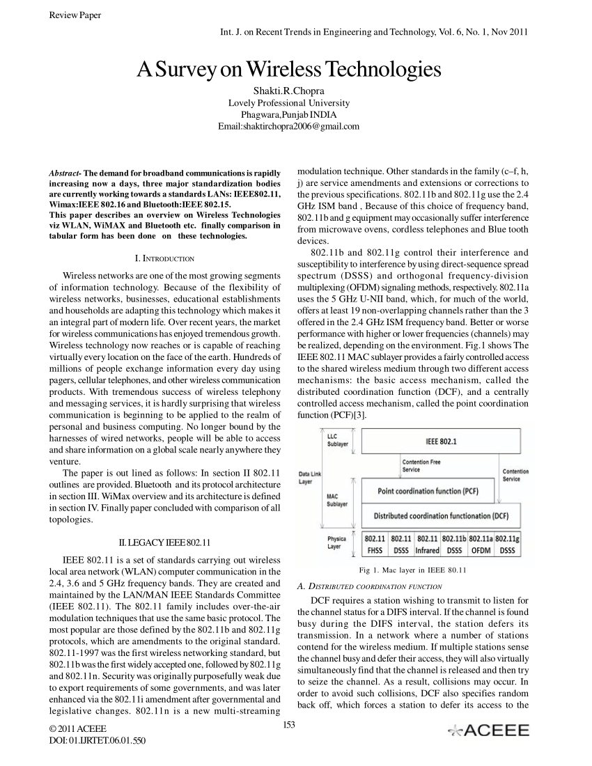 wireless internet research paper