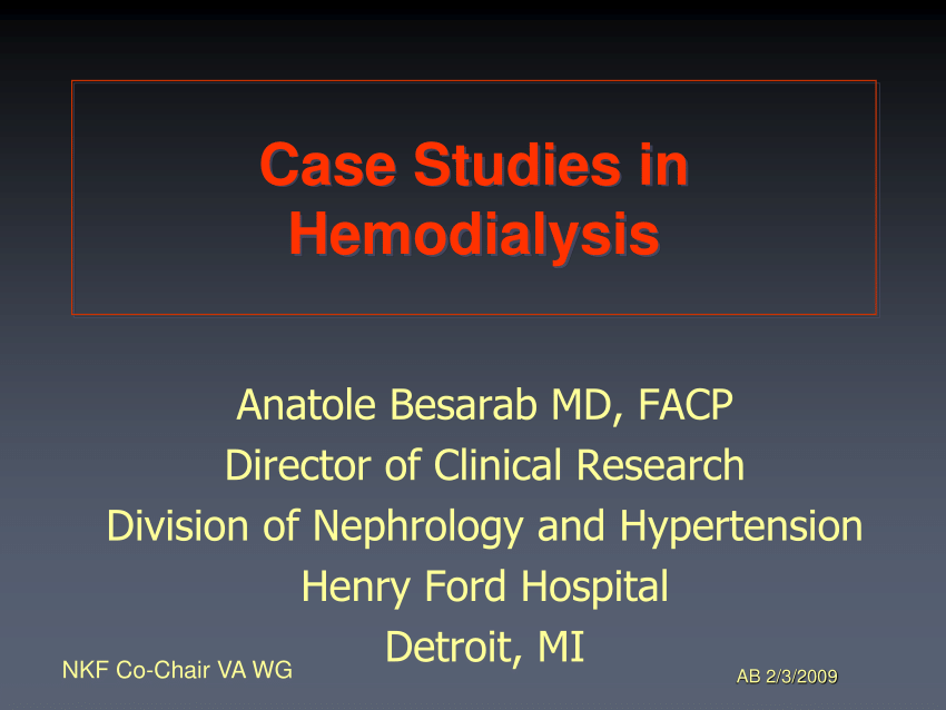 case study of home hemodialysis