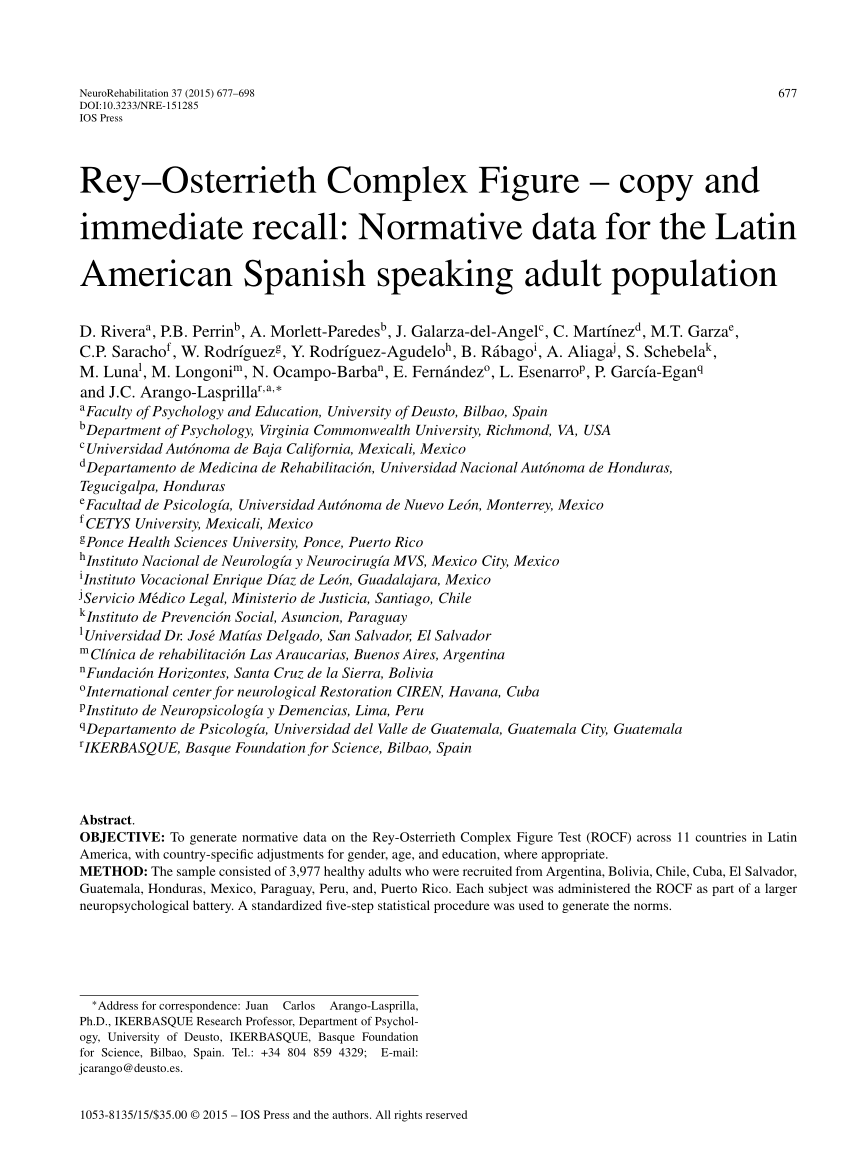 rey osterrieth complex figure test pdf