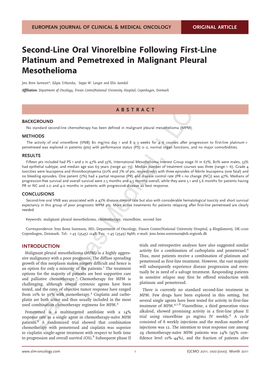 mesothelioma pleural fluid markers
