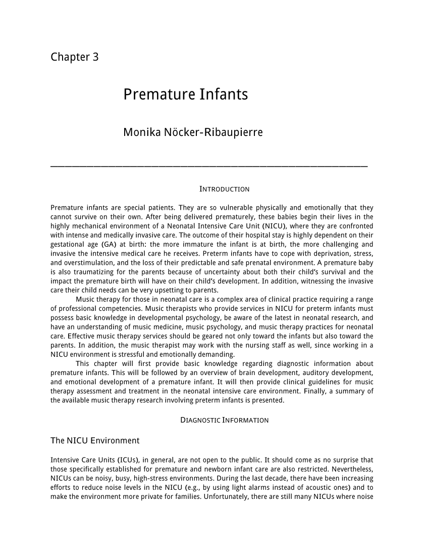 PDF) Premature Infants