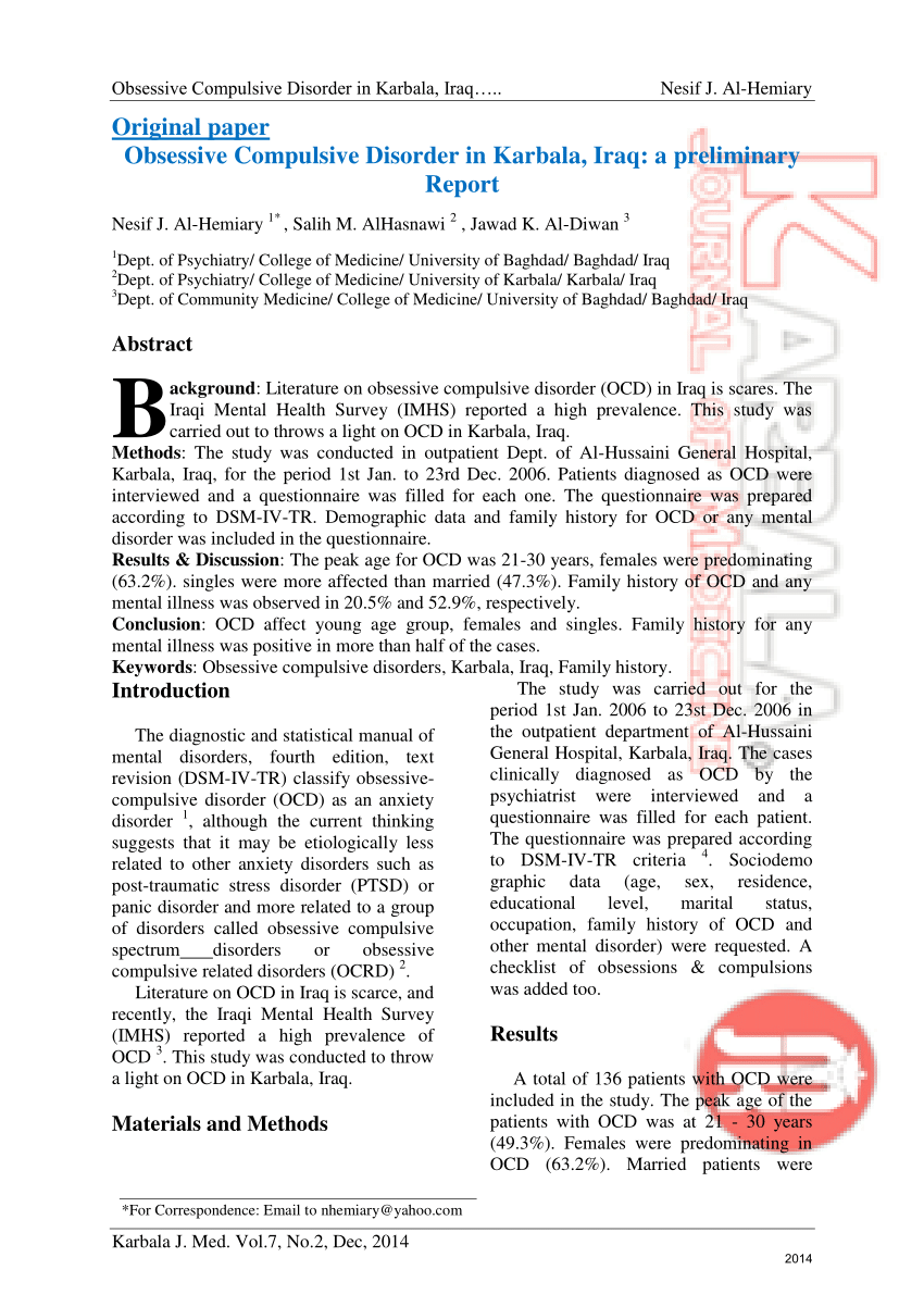 karbala research paper pdf