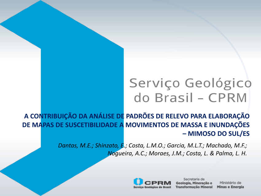 Pdf A ContribuiÇÃo Da AnÁlise De PadrÕes De Relevo Para ElaboraÇÃo De Mapas De Suscetibilidade 