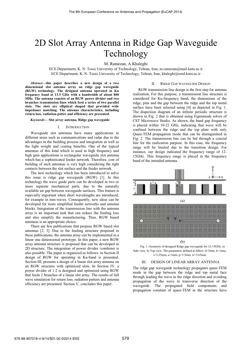 Waveguide Slot Antenna Arrays