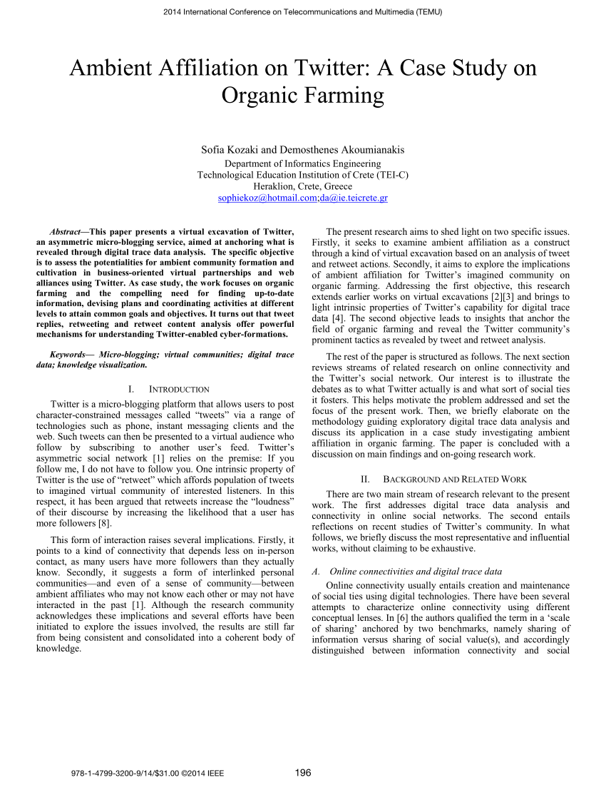 Organic Farming Case Study