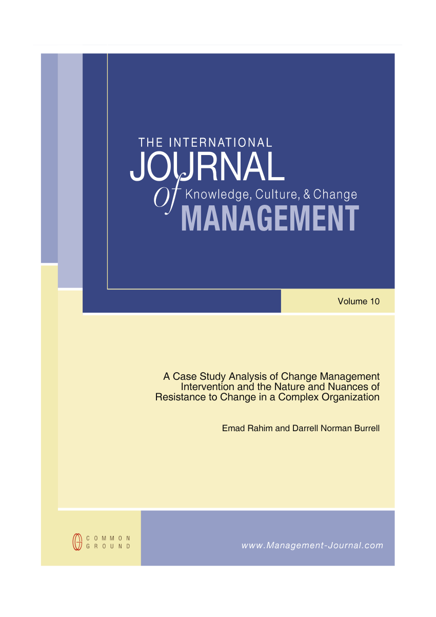 case study about change management