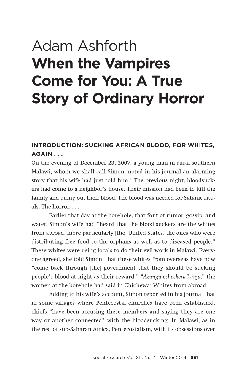 A true story of ordinary horror