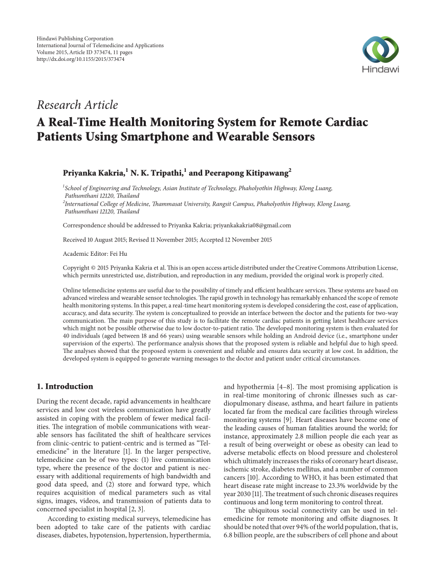 health monitoring system research paper