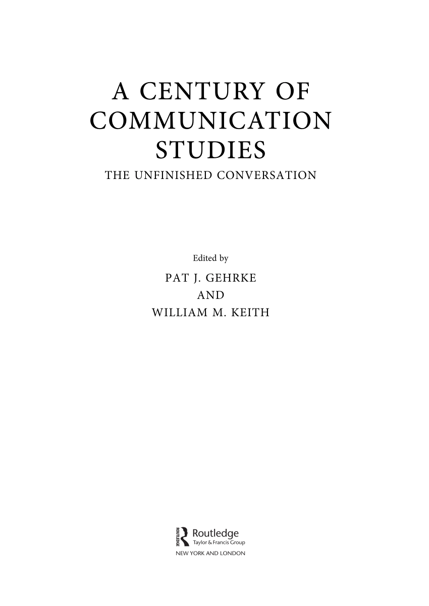 (PDF) Conceptualizing Meaning in Communication Studies