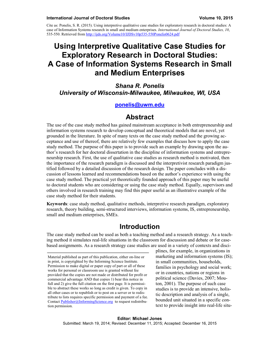 Research Title Examples Qualitative Pdf : (PDF) Qualitative Case Study ...
