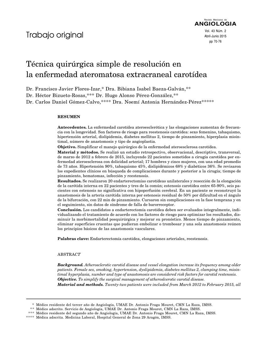 PDF Simple surgical technique for resolution of extracranial  