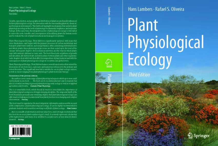 PDF) Plant physiological ecology: Second edition