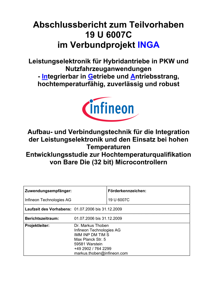 PDF) Aufbau- und Verbindungstechnik für die Integration der