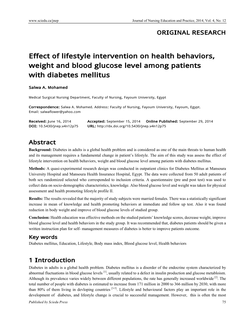 thesis topics for diabetes mellitus