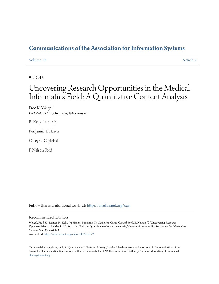 quantitative medical research articles