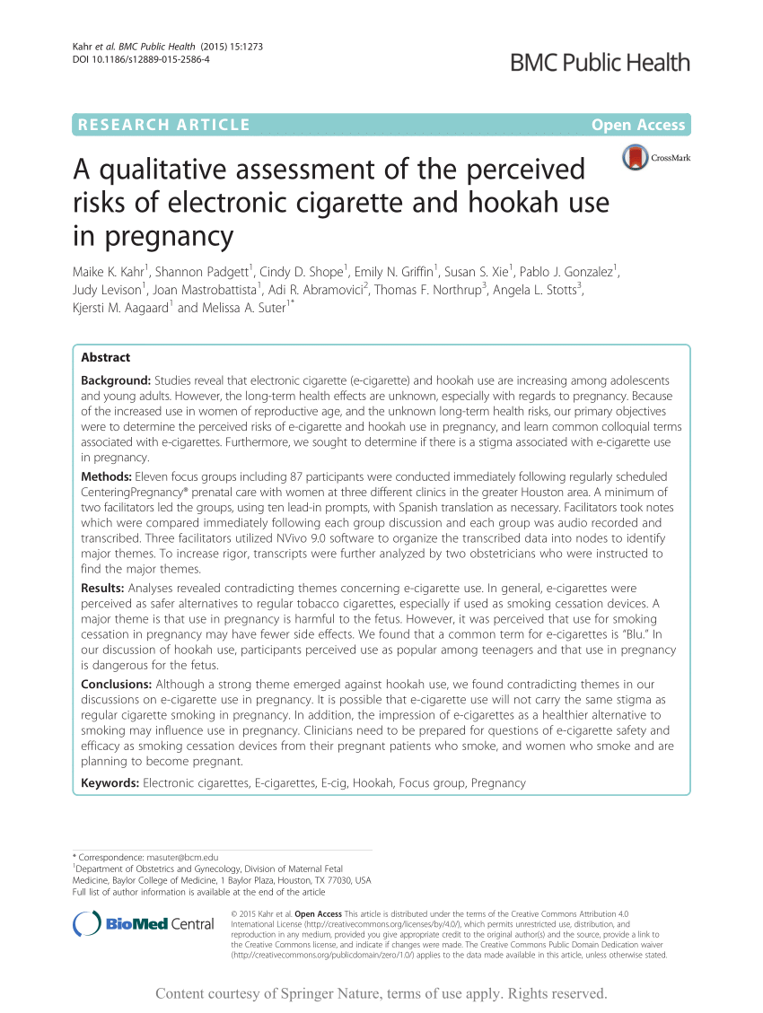 PDF A qualitative assessment of the perceived risks of electronic