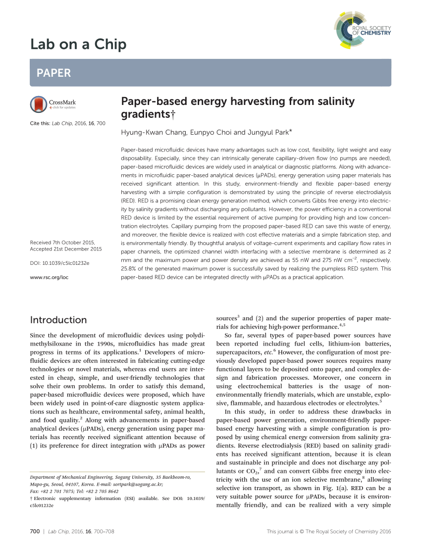 research paper on harvesting energy