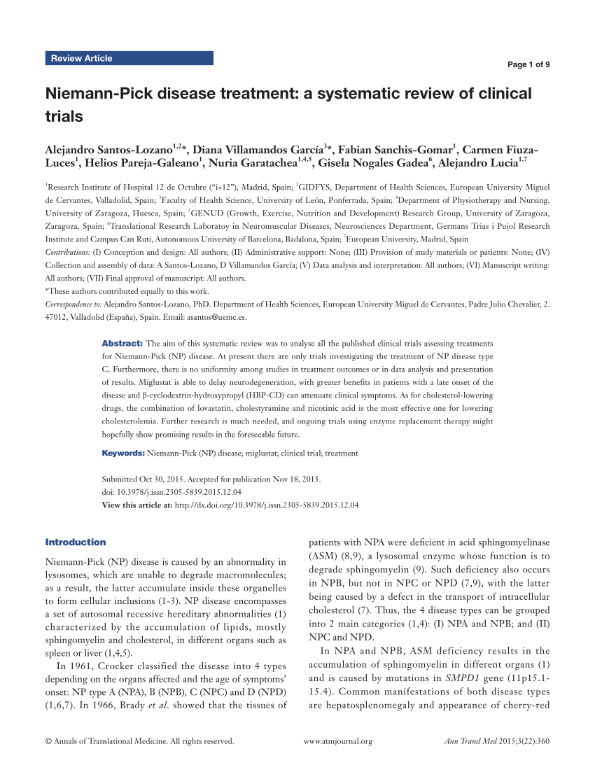 A hopeful therapy for Niemann-Pick C diseases - The Lancet