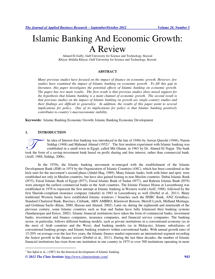literature review of islamic banking