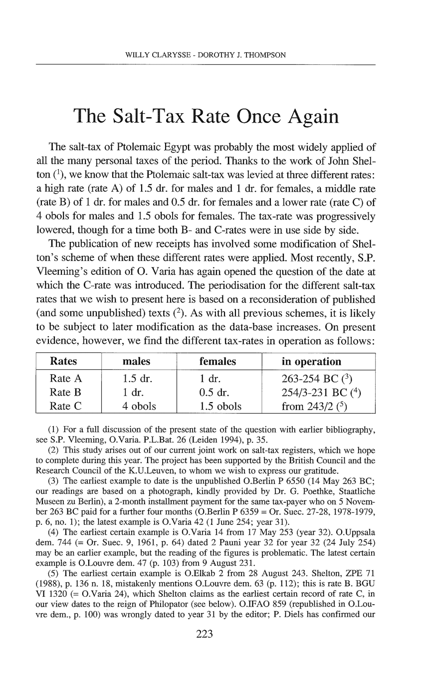 (PDF) The SaltTax Rate Once Again