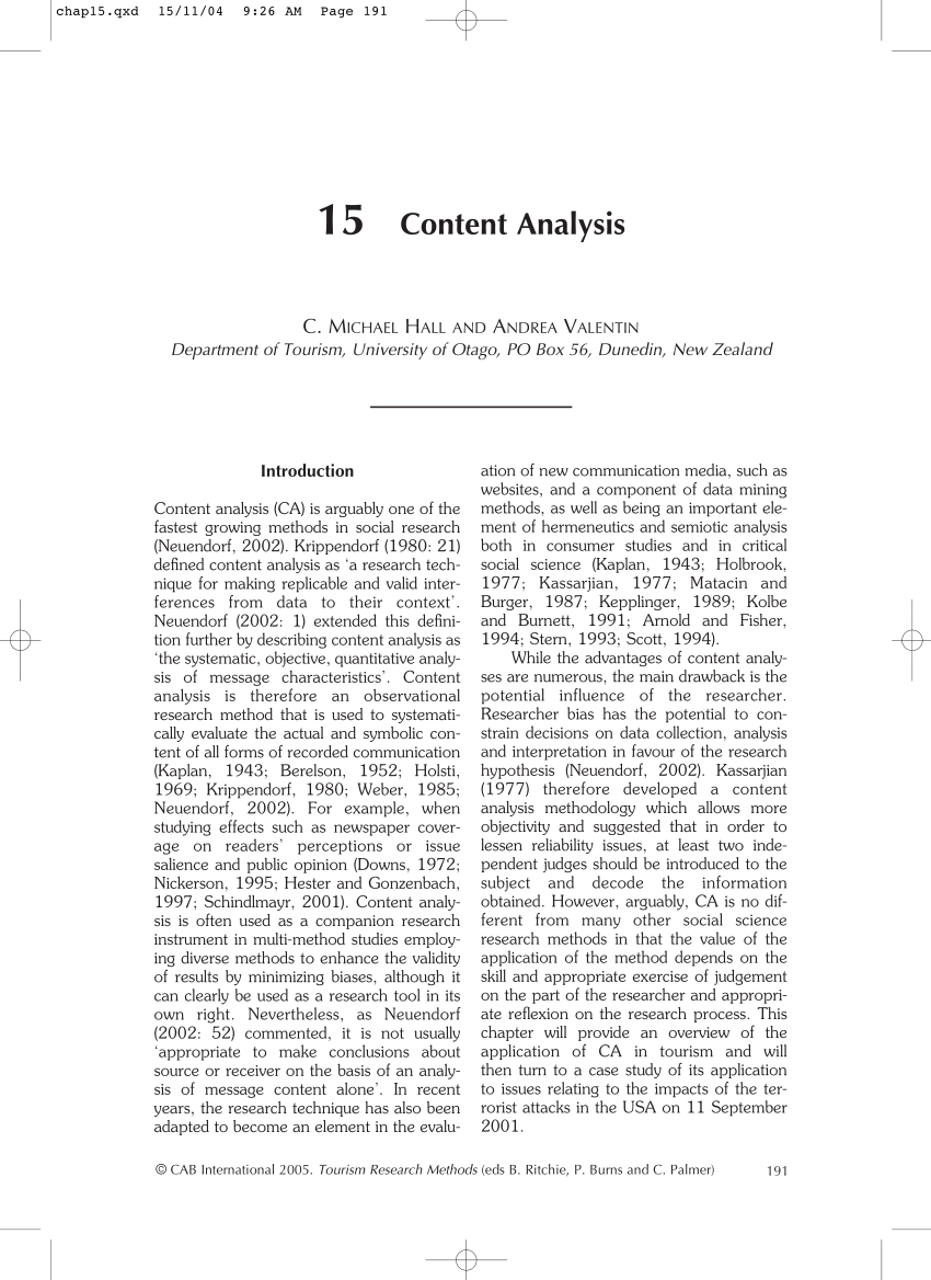 content analysis dissertation