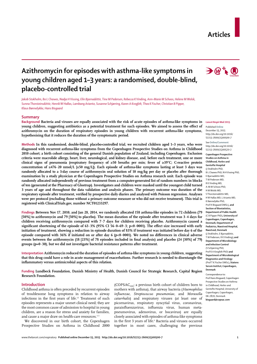 (PDF) Azithromycin for episodes with asthma-like symptoms ...