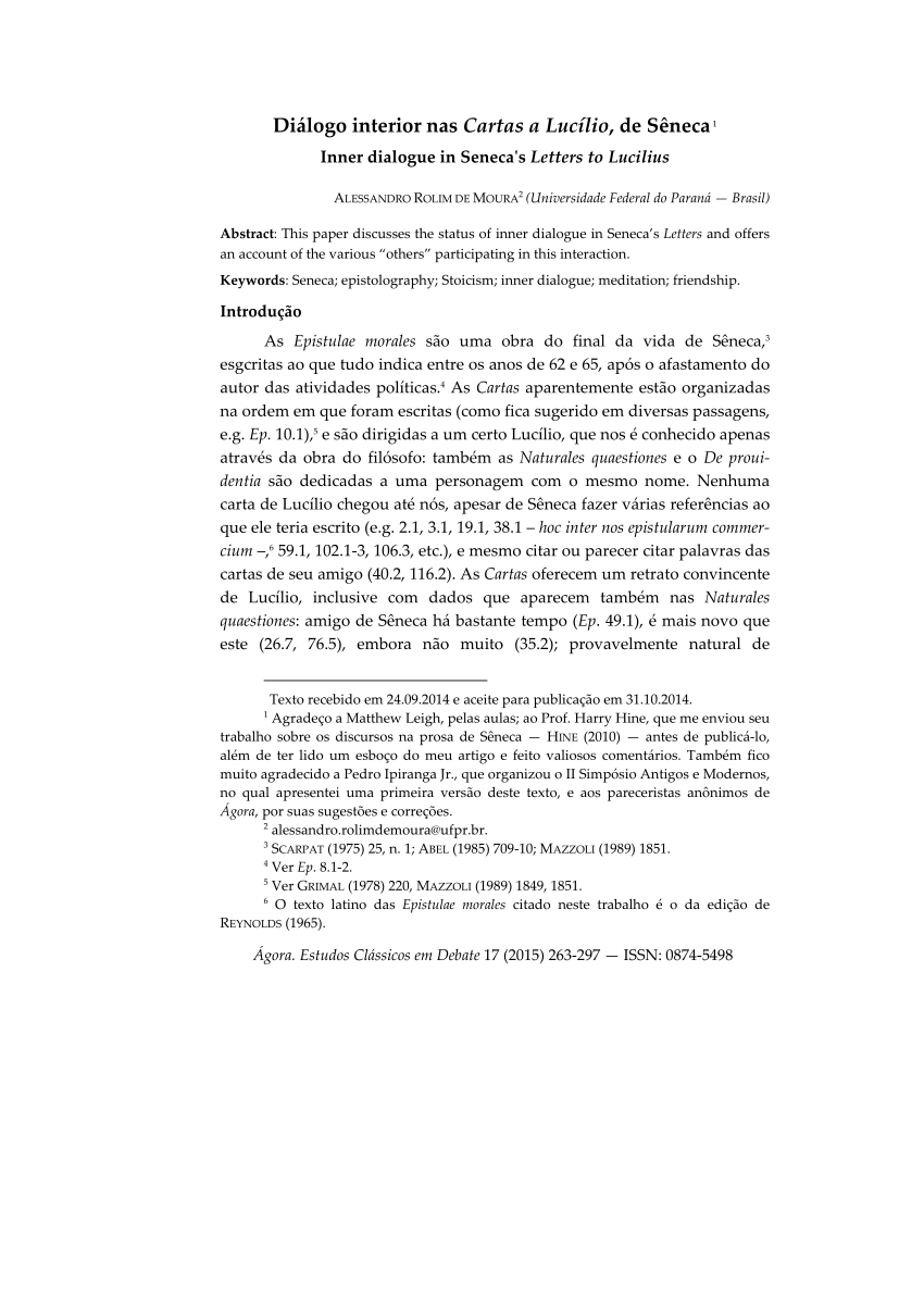 SENECA, Lucius Annaeus. : Lettere a Lucilio: Libro primo (epp. I-XII).