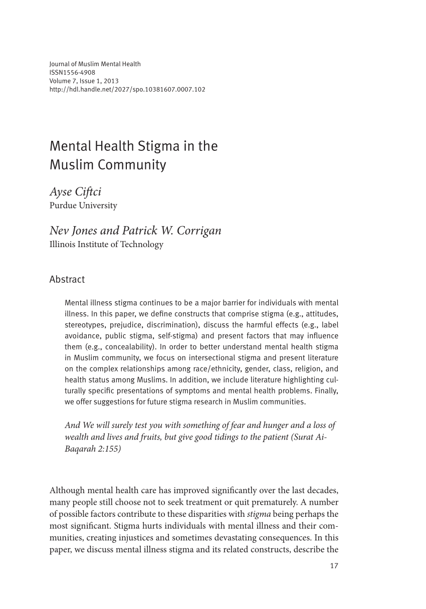 Essay on mental health services