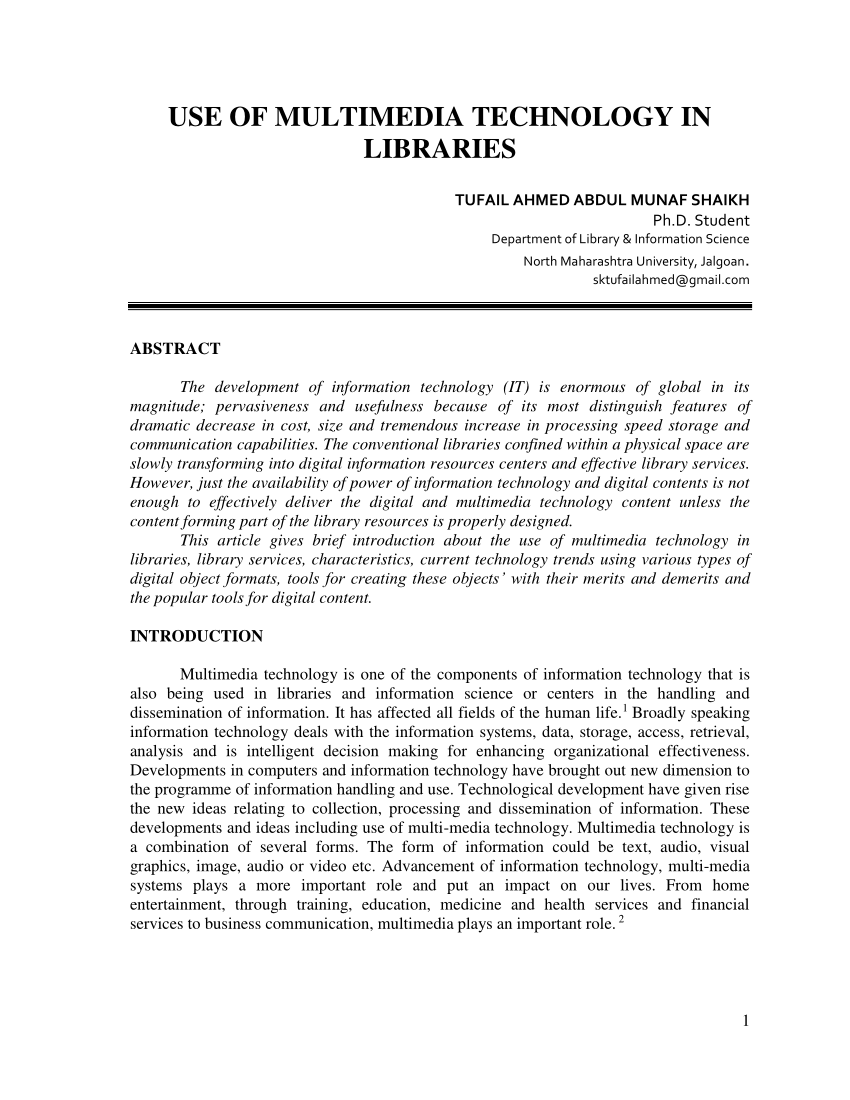 multimedia communication research paper