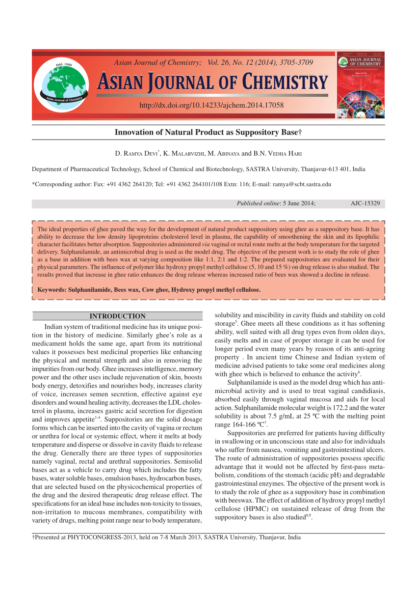 An Innovation Pathway of Suppository Molds: Problems, Solutions