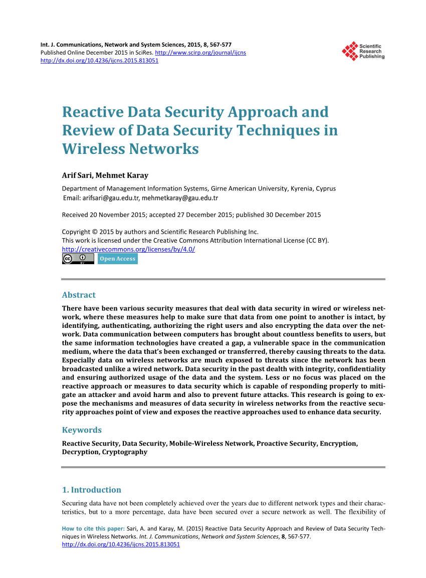 research paper data security