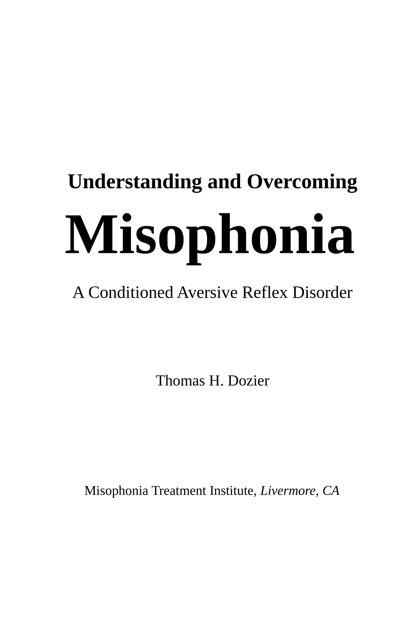 Misophonia ruining my relationship