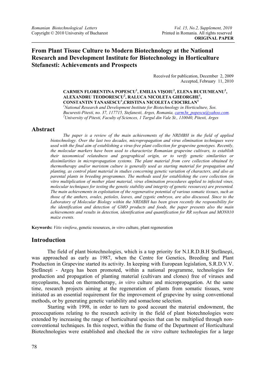 research papers on biotechnology latest