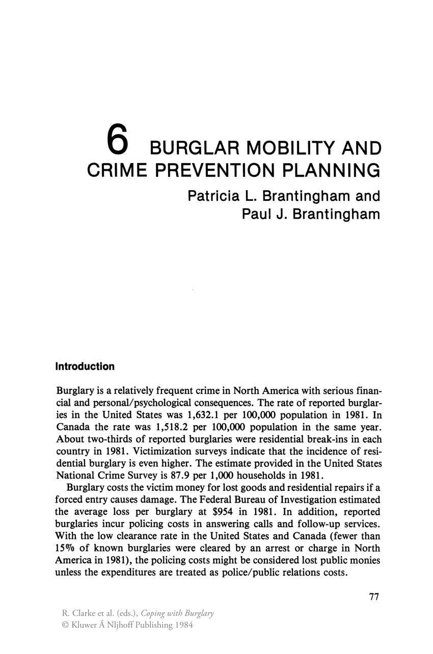 crime prevention research papers