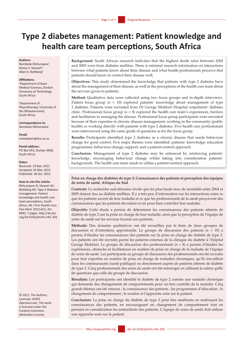 literature review of type 2 diabetes management and health literacy