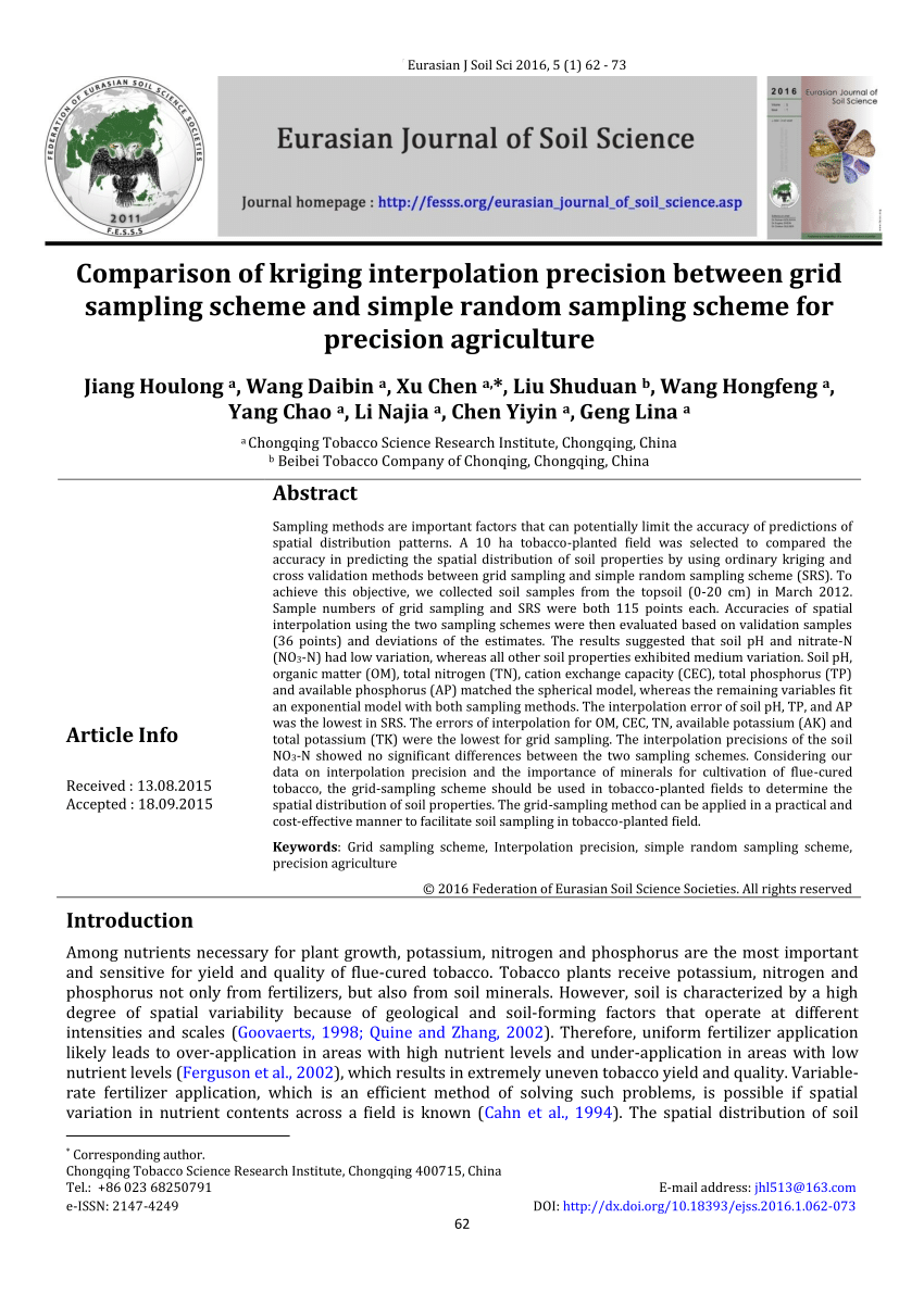 (PDF) Comparison of kriging interpolation precision ...