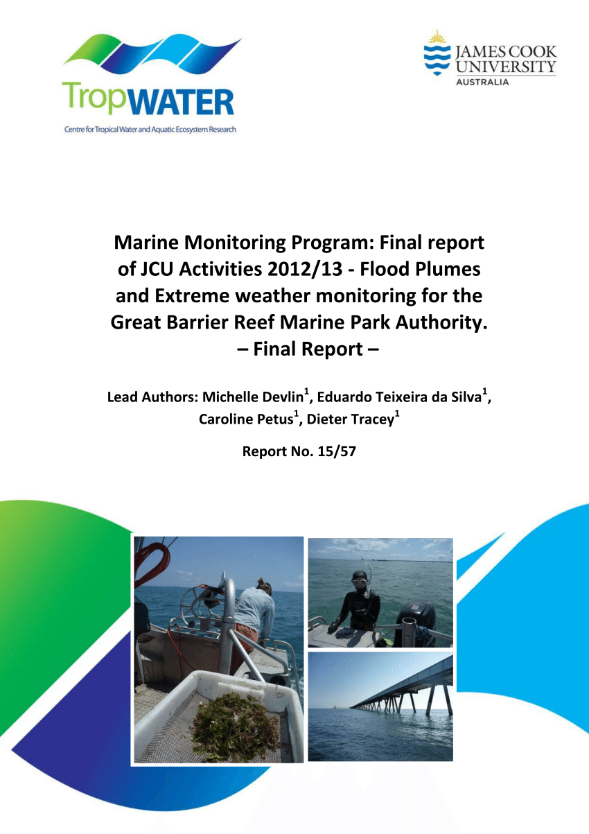 PDF) Marine Monitoring Program. Final report of JCU activities