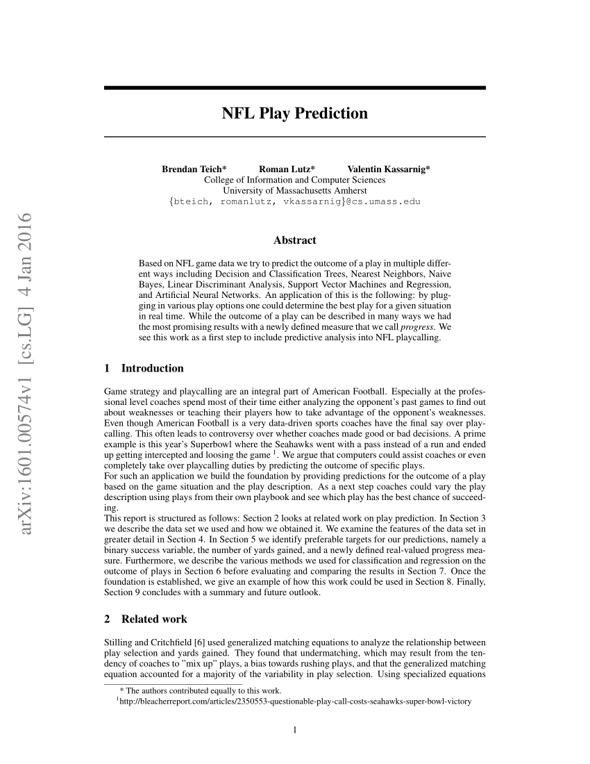 NFL & NCAA Football Prediction Using Artificial Neural Networks