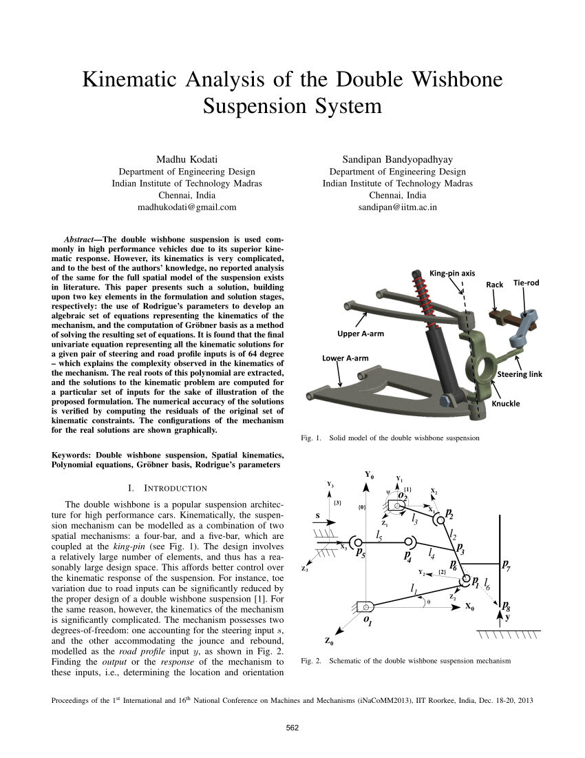 research paper based on suspension system