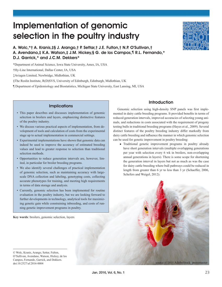 research papers on poultry