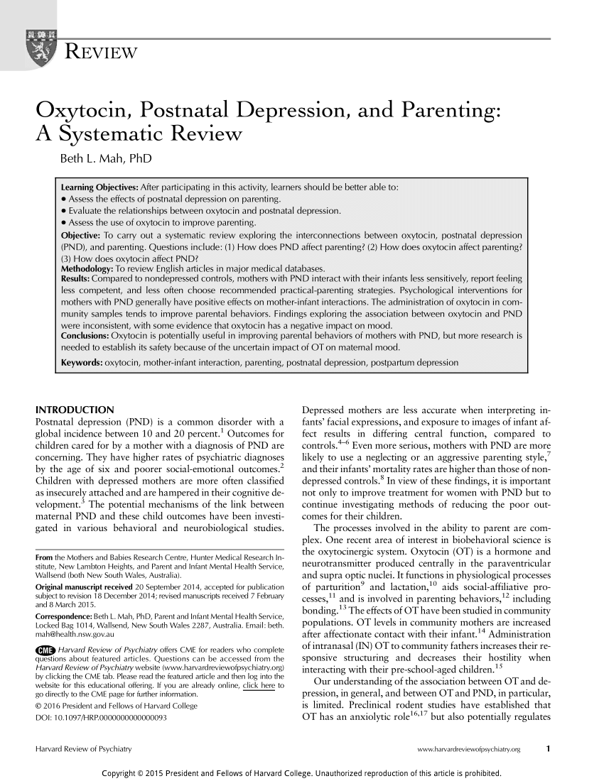 stigma associated with postnatal depression a literature review