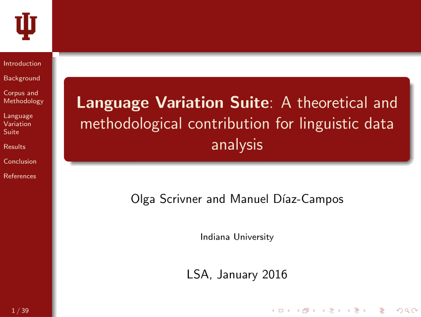 language variation research paper