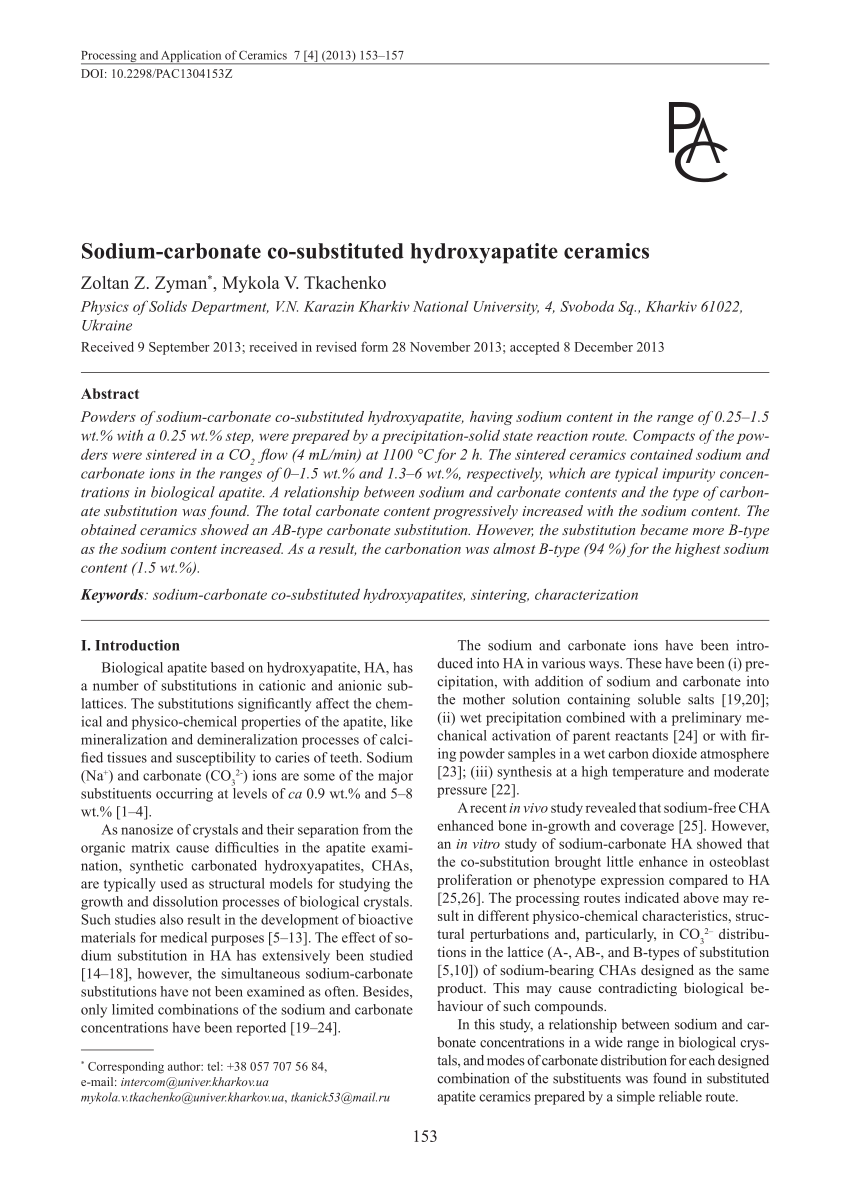 Pdf Immobilisation Of Yeast Cells On The Surface Of Hydroxyapatite Ceramics