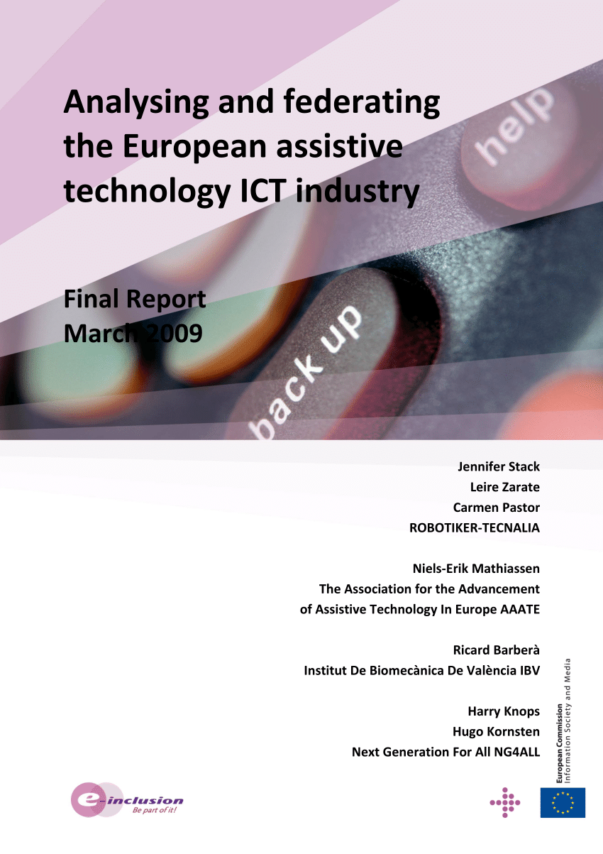 PDF) Analysing and federating the European assistive technology ...