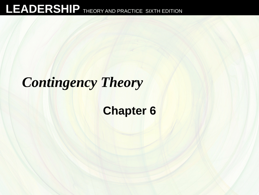 contingency theory of leadership ppt