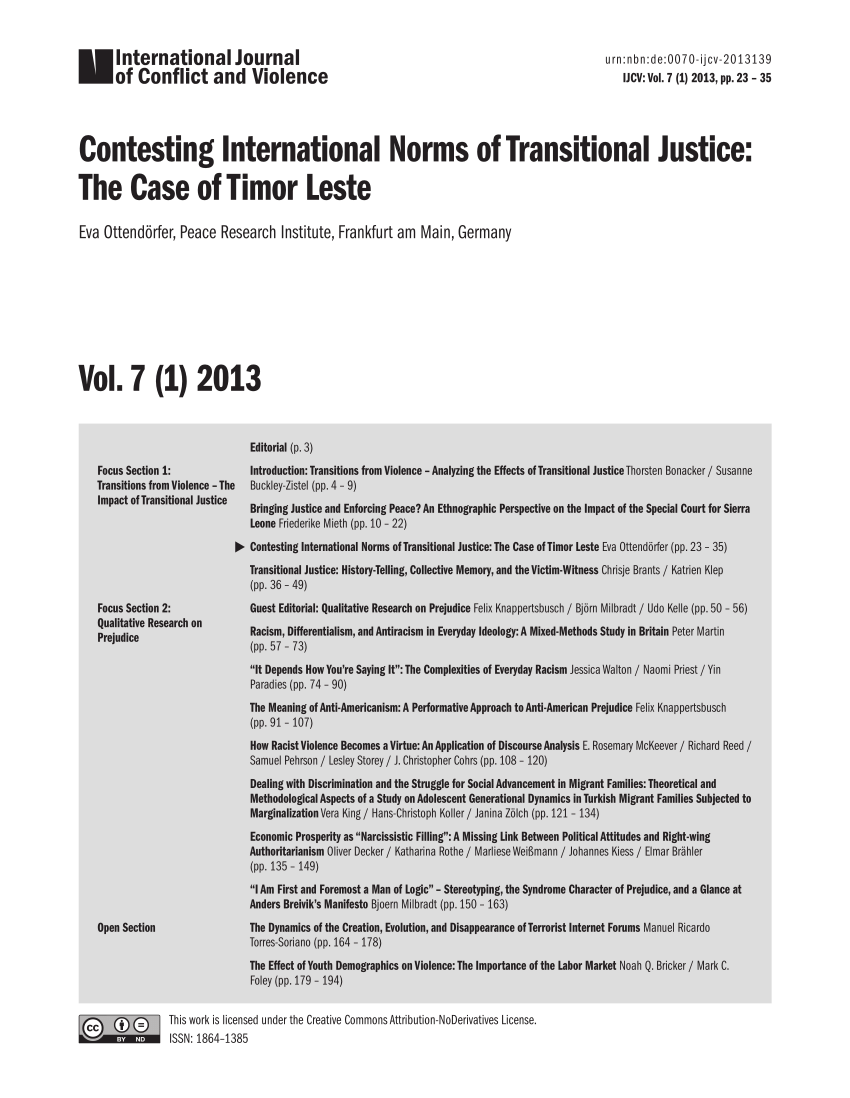 PDF) Networked Governance of Freedom and Tyranny: Peace in Timor-Leste