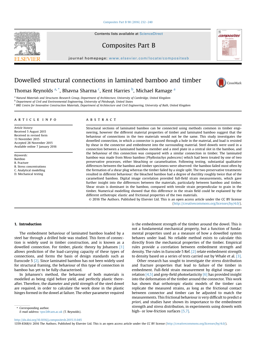 Mechanical properties of bolted steel laminated flattened-bamboo lumber  connections under cyclic loading - ScienceDirect