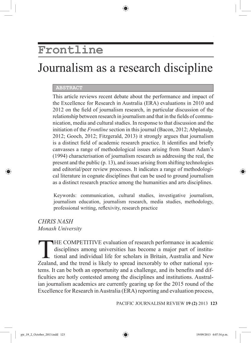 research study about campus journalism